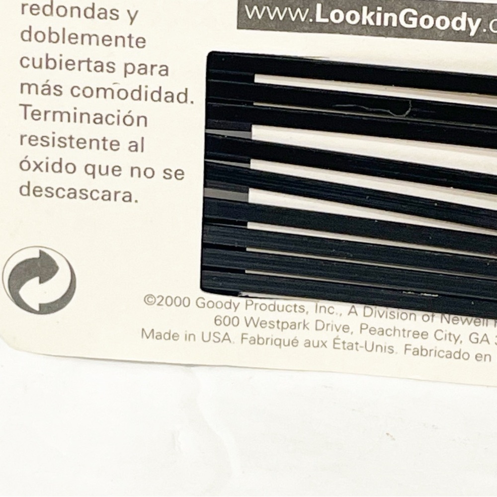 Goody Vintage 2000 Black‎ Hair Bobby Pins 17 NEW - Picture 3 of 3
